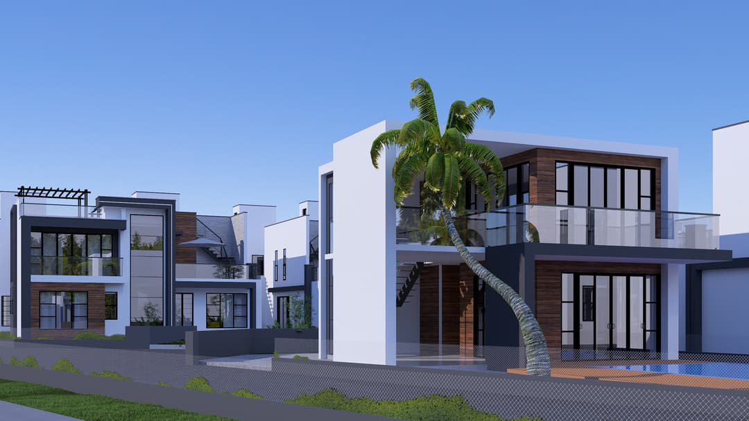 Palm Courts Estates — estate grounds with pool